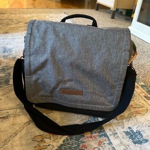 Petunia Pickle bottom Boxy Backpack Diaper Bag Grey